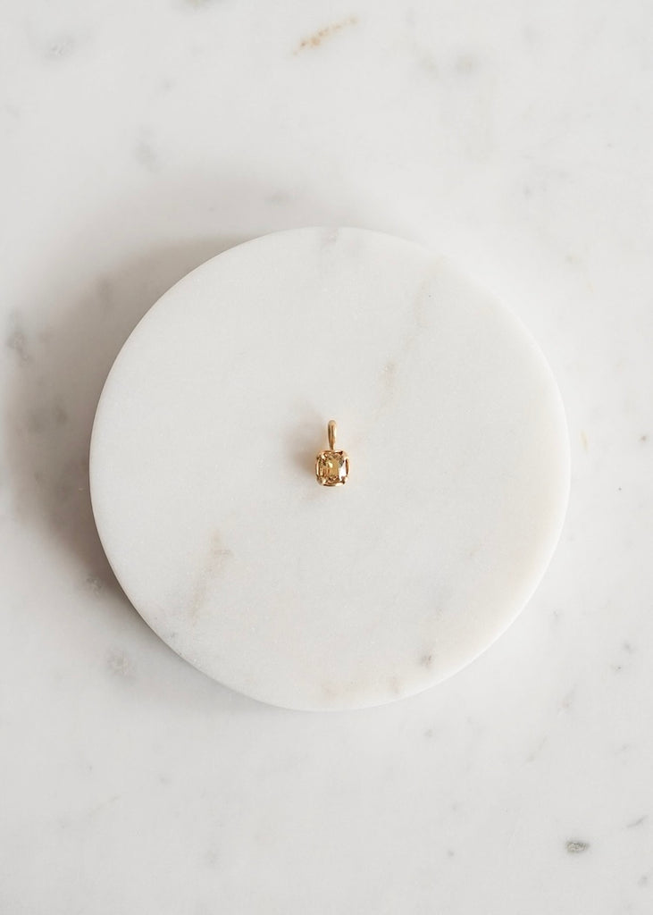 Marian Maurer | City Charm | Octagon Yellow Sapphire Pendant | 18k