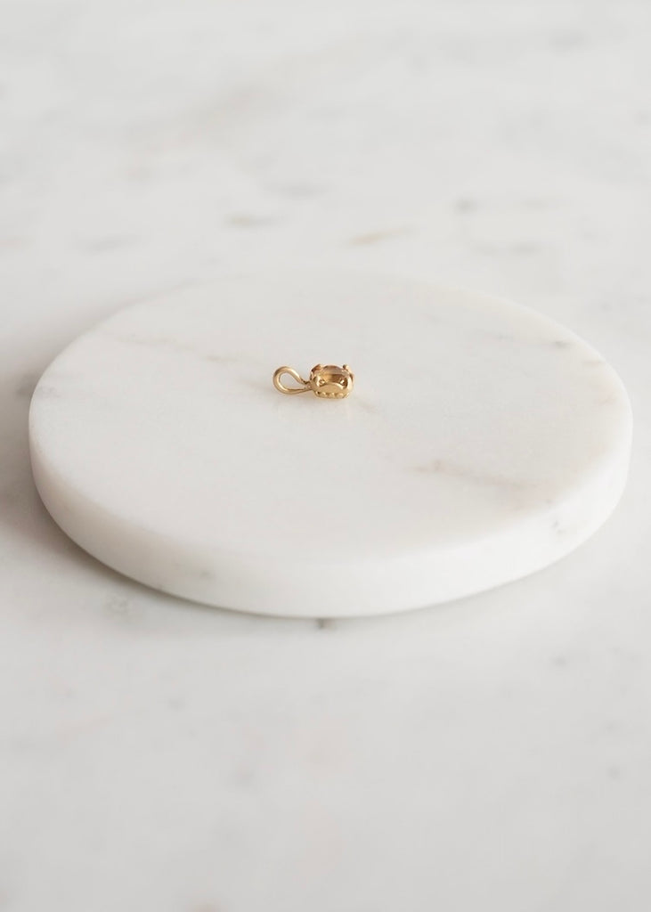 Marian Maurer | City Charm | Octagon Yellow Sapphire Pendant | 18k