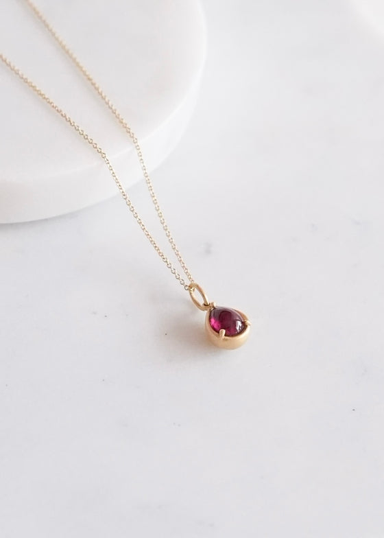 Marian Maurer | City Pendant | Pink Tourmaline | 18"