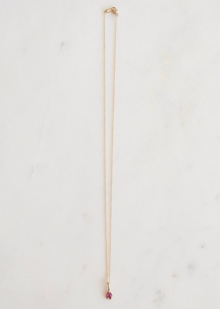Marian Maurer | City Pendant | Teardrop Ruby | 18k
