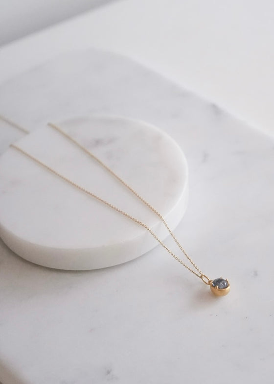 Marian Maurer | City Pendant | Yellow/Grey Tanzanite | 18"