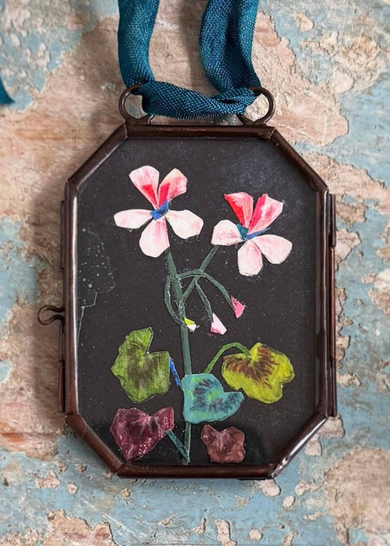 Maris Mirum | Geranium, No. 2 | Vintage Locket Ornament