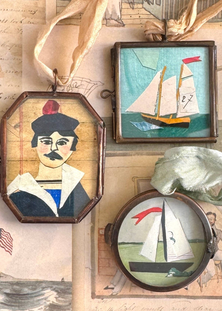 Maris Mirum | Sail No. 8 | Vintage Locket Ornament