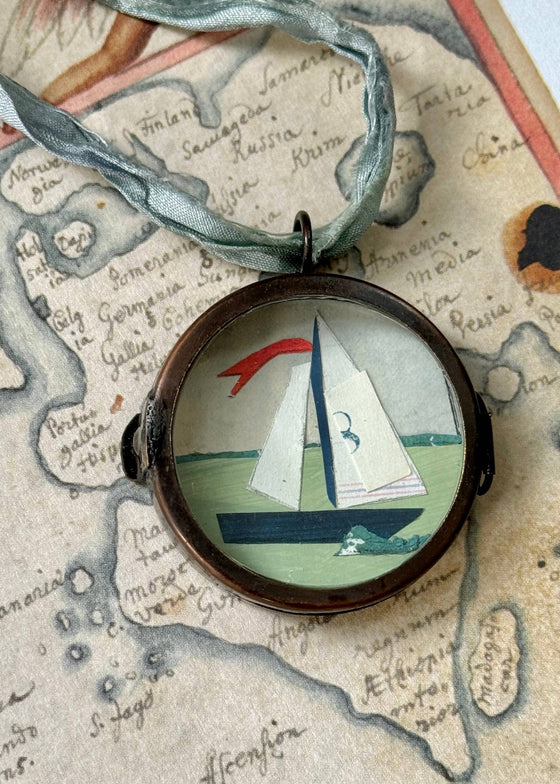 Maris Mirum | Sail No. 8 | Vintage Locket Ornament