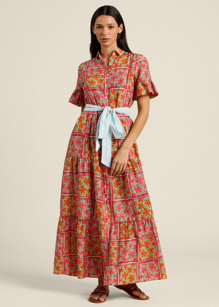 Trovata | Martine Dress in Botanic Tile