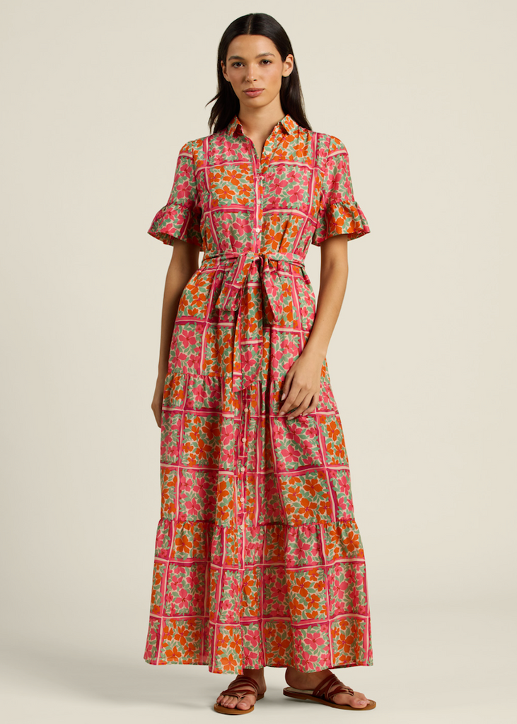 Trovata | Martine Dress in Botanic Tile