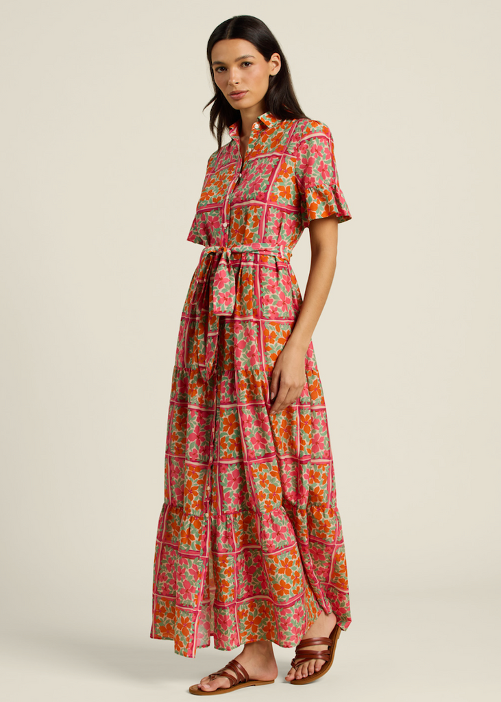 Trovata | Martine Dress in Botanic Tile
