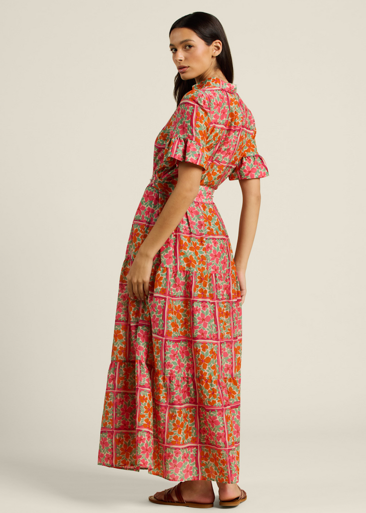 Trovata | Martine Dress in Botanic Tile