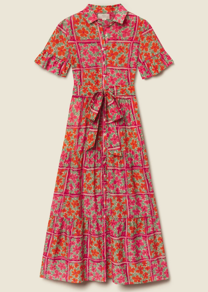 Martine Dress in Botanic Tile