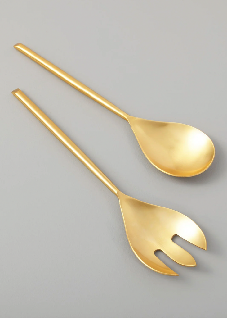 Matte Gold Serving Set