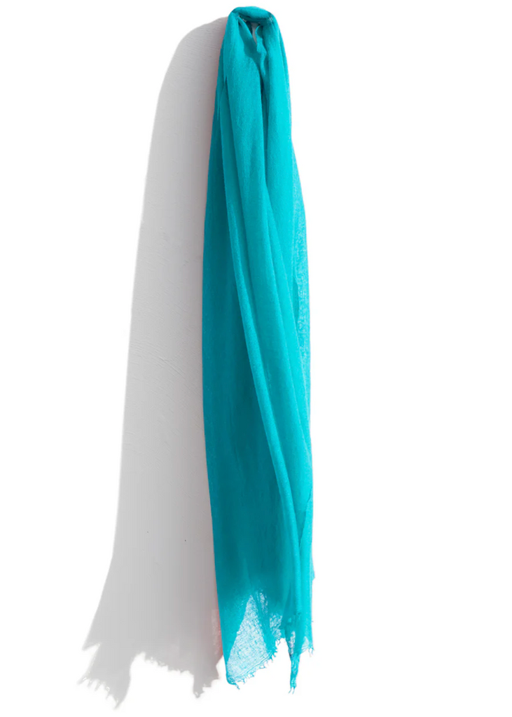 Meg Cohen | Cashmere Whisper Featherweight Scarf - Aqua