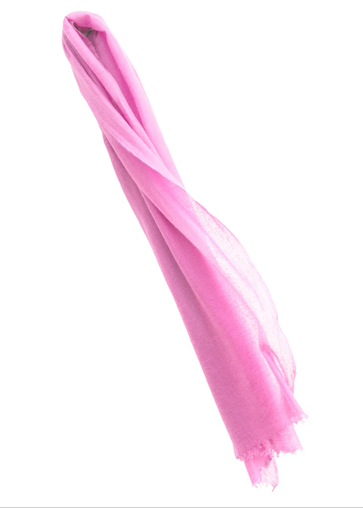 Meg Cohen | Cashmere Whisper Featherweight Scarf | Rose