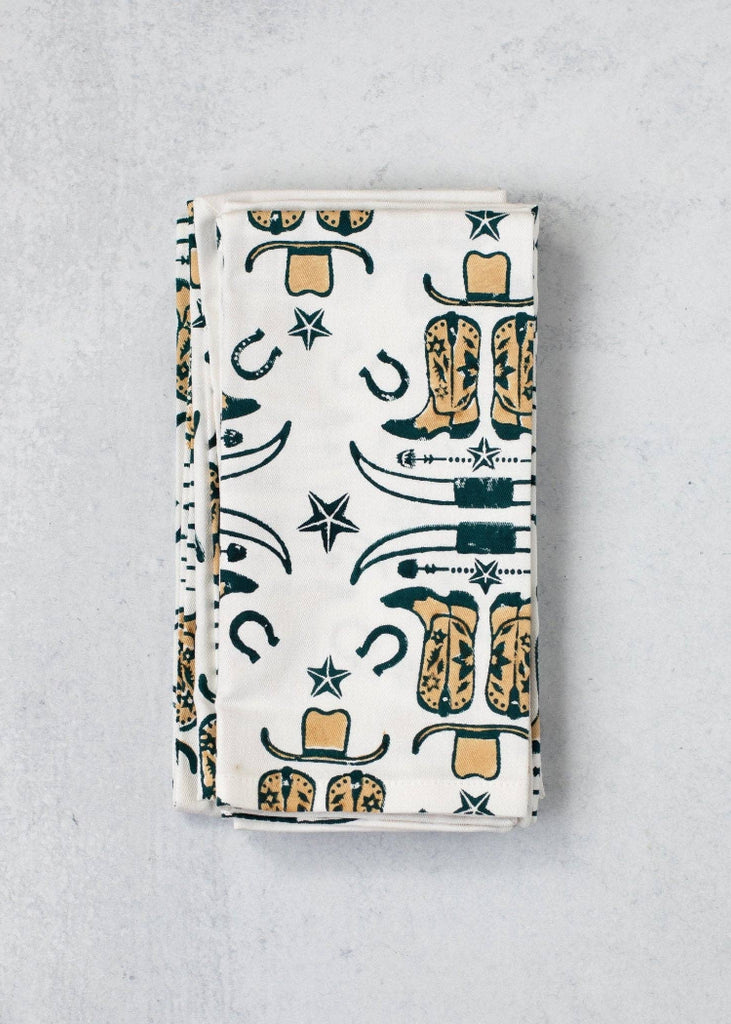 Mended | Dinner  Napkins S/4 | Cowgirl, Midnight