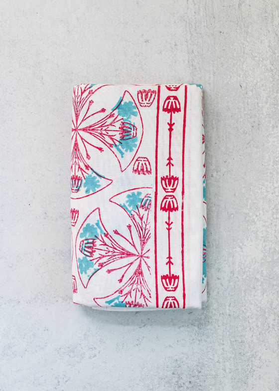 Mended | Table Throw | Mosaic Pink & Saltwater
