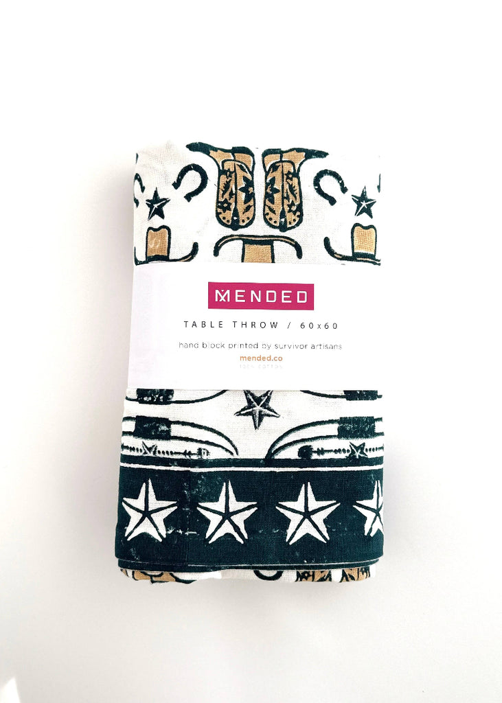 Mended | Table Throw | Cowgirl
