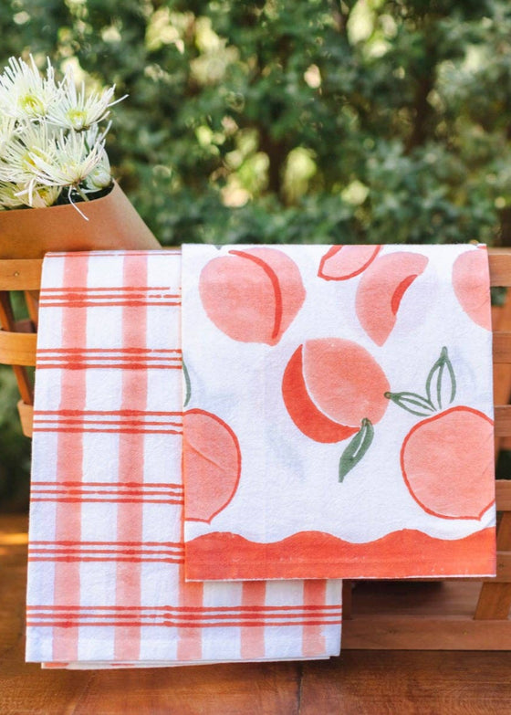 Mended | Tea Towel | Peach