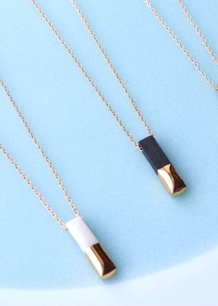 Mier Luo | Gold Dipped Bar Necklace