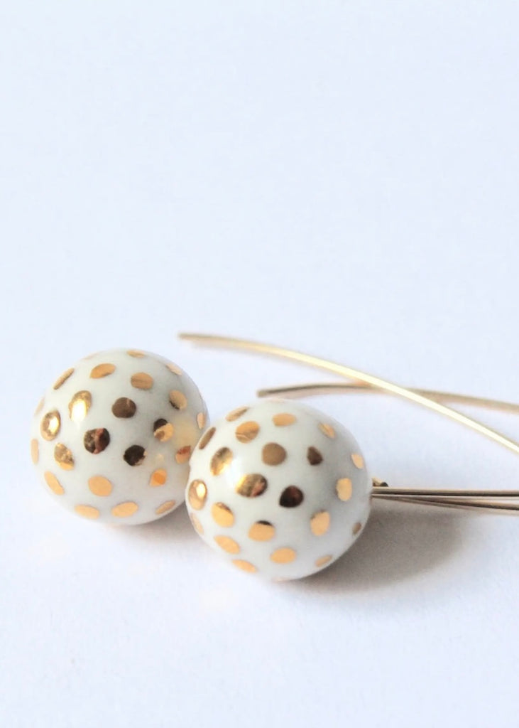 Mier Luo | Ladybug Earrings White
