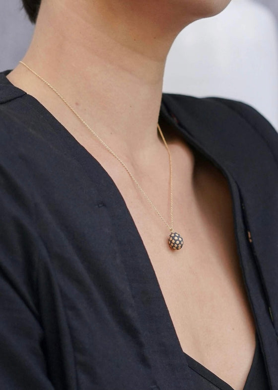 Mier Luo | Ladybug Teardrop Necklace Black