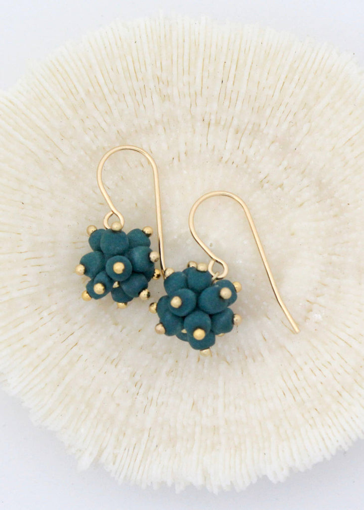 Mier Luo | Berry Earrings | Teal