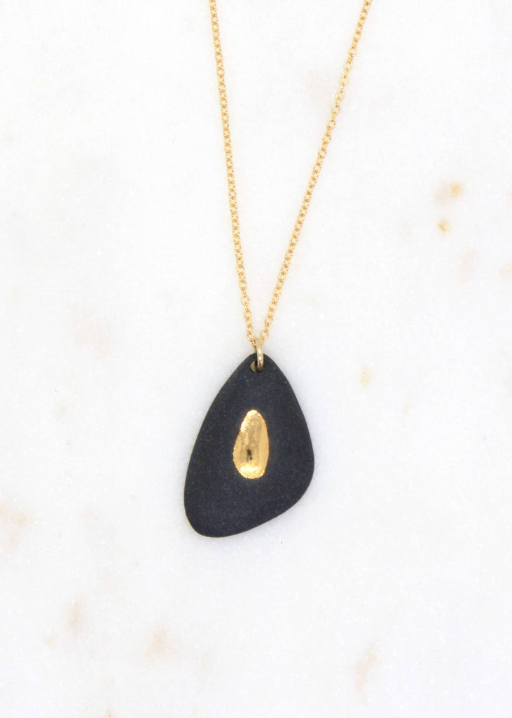 Mier Luo | Guardian Wing Necklace | Black