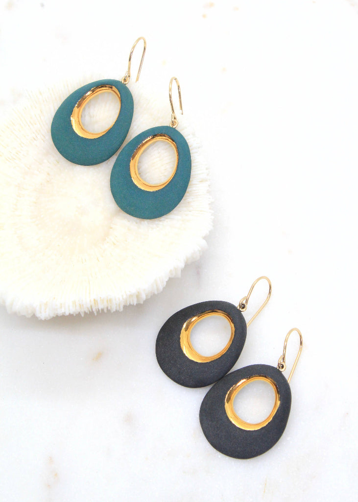 Mier Luo | Oasis Earrings | Black