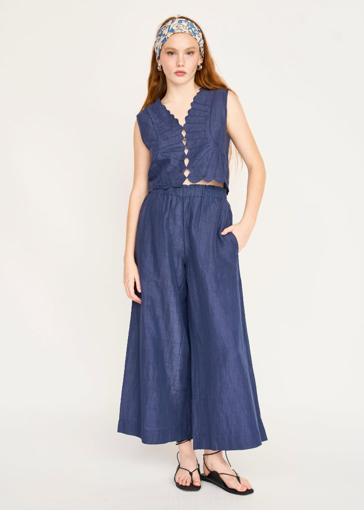 Mirth | Barcelona Sunrise Top in Blueberry