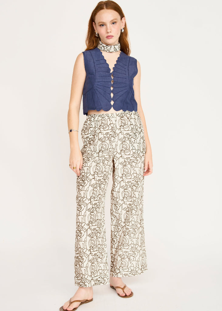 Mirth | Barcelona Sunrise Top in Blueberry