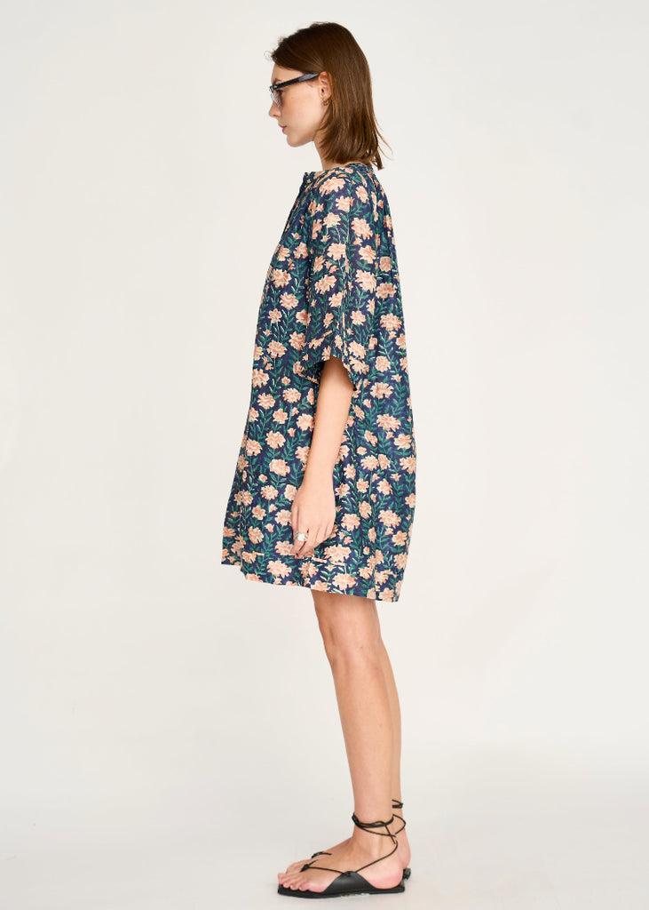 Faro Short Dress in Midnight Pink Carnation