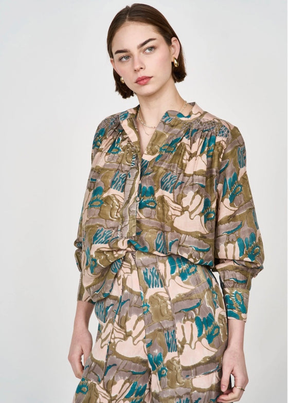 Mirth | Florence Blouse | Moss Reef Print