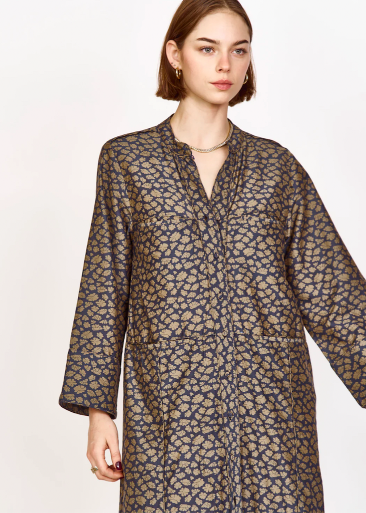 Mirth | Malmo Dress | Navy Lilypad