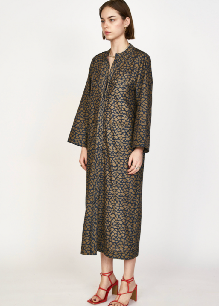 Mirth | Malmo Dress | Navy Lilypad