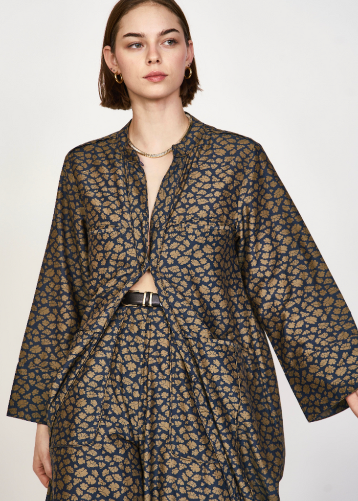 Mirth | Malmo Dress | Navy Lilypad