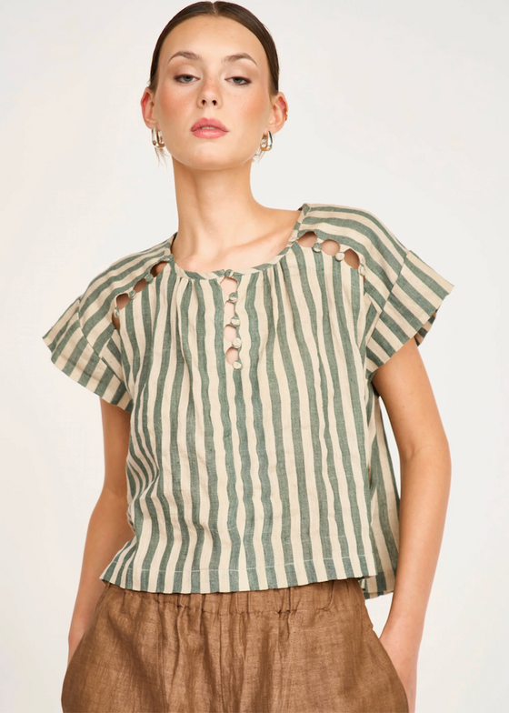 Mirth | Merida Cutout Top | Safari Stripe