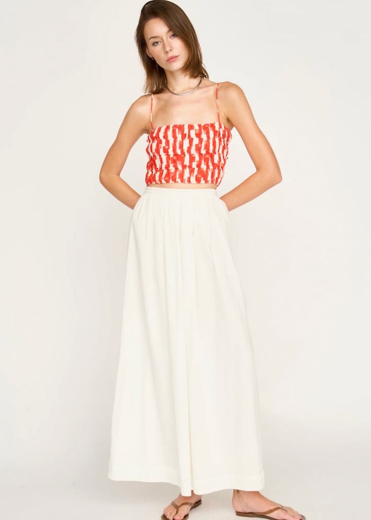 Mirth | Puglia Top in Cherry Hopscotch