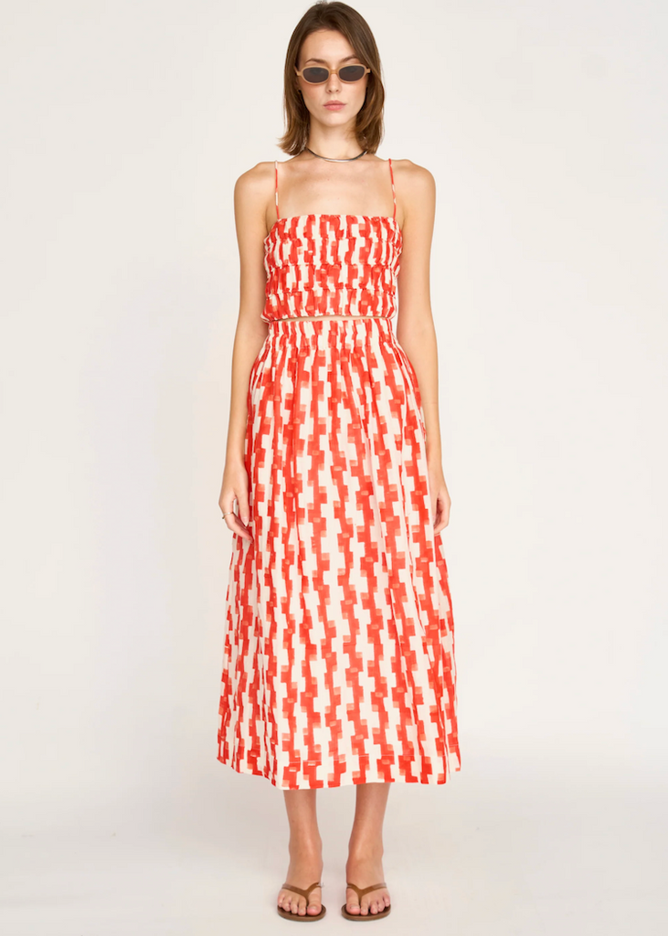 Mirth | Puglia Top in Cherry Hopscotch