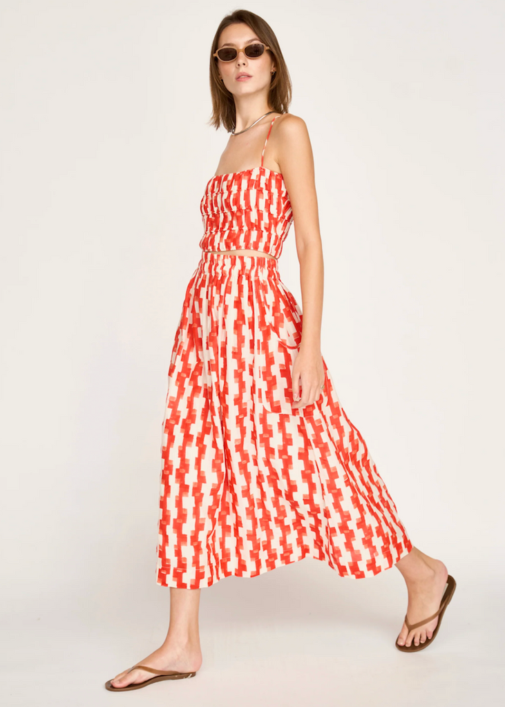 Mirth | Puglia Top in Cherry Hopscotch