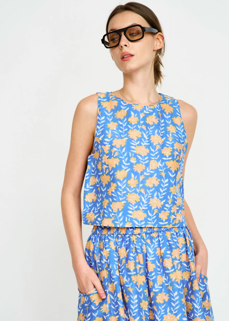 Mirth | Santanyi Tank | Tangerine Carnation