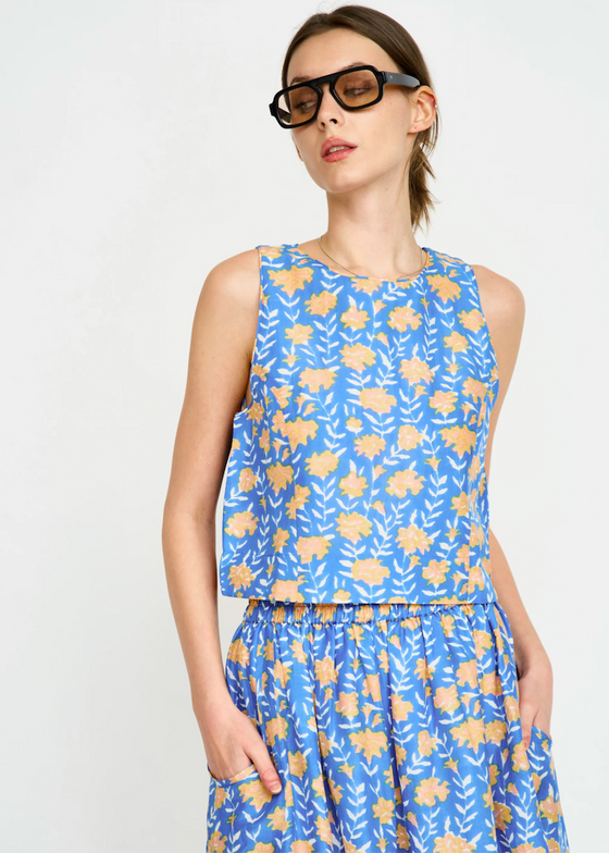 Mirth | Santanyi Tank | Tangerine Carnation