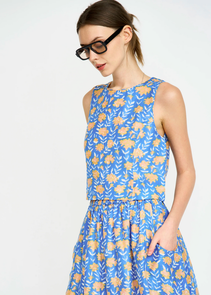 Mirth | Santanyi Tank | Tangerine Carnation