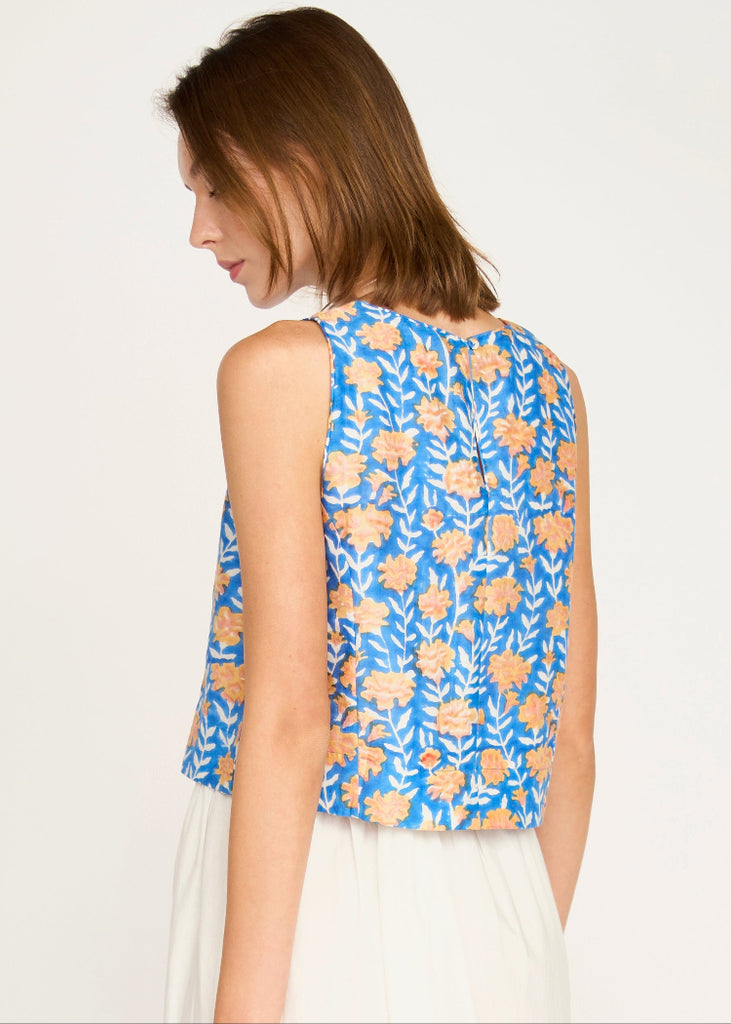 Santanyi Tank in Tangerine Carnation