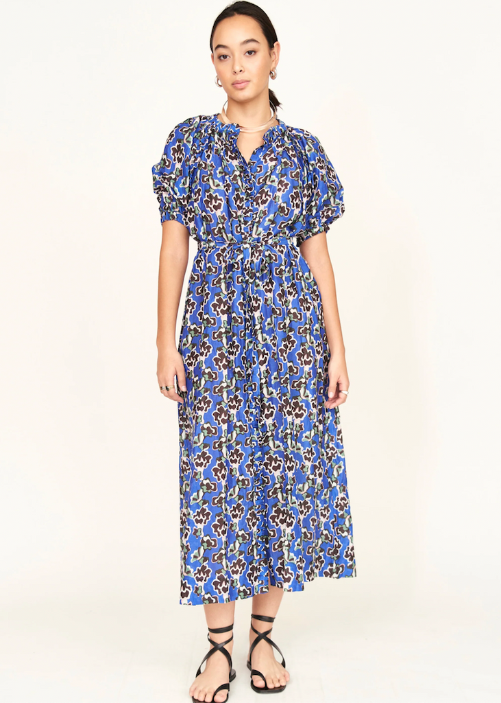 Mirth | Somerset Dress | Lapis Wildflower Lapis Wildflower / S Mirth | Somerset Dress | Lapis Wildflower Lapis Wildflower / S