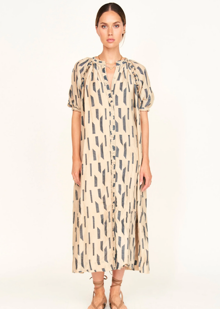 Mirth | Somerset Dress | Parchment Rainfall