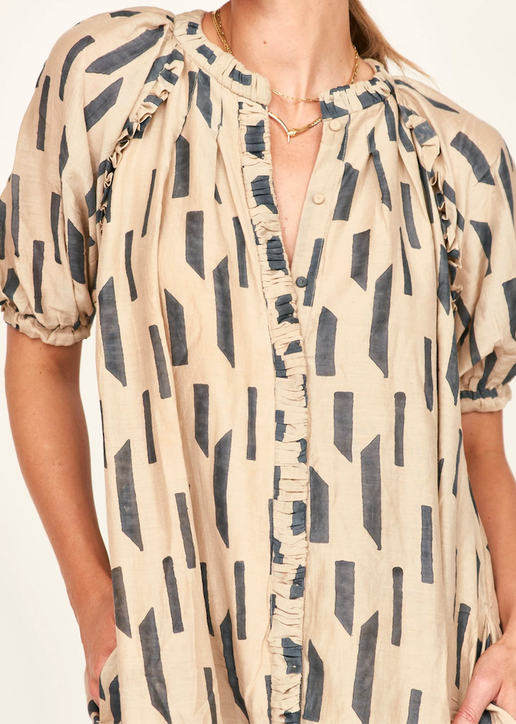 Mirth | Somerset Dress | Parchment Rainfall