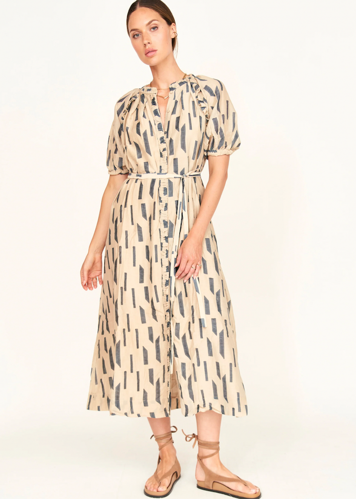 Mirth | Somerset Dress | Parchment Rainfall