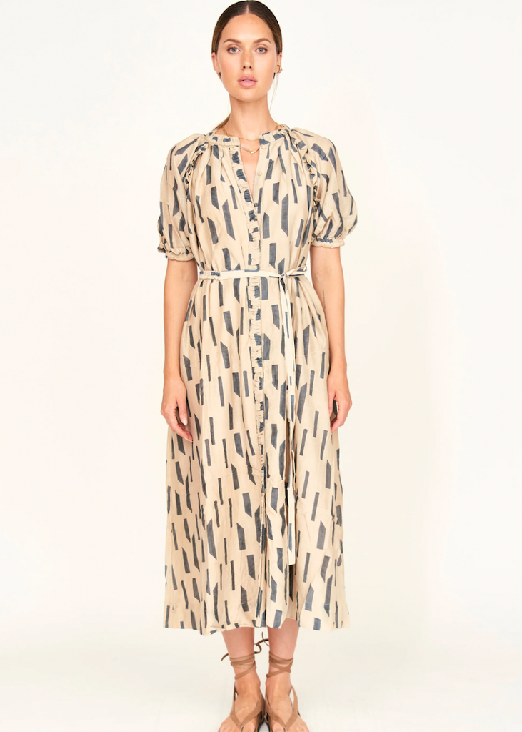 Mirth | Somerset Dress | Parchment Rainfall