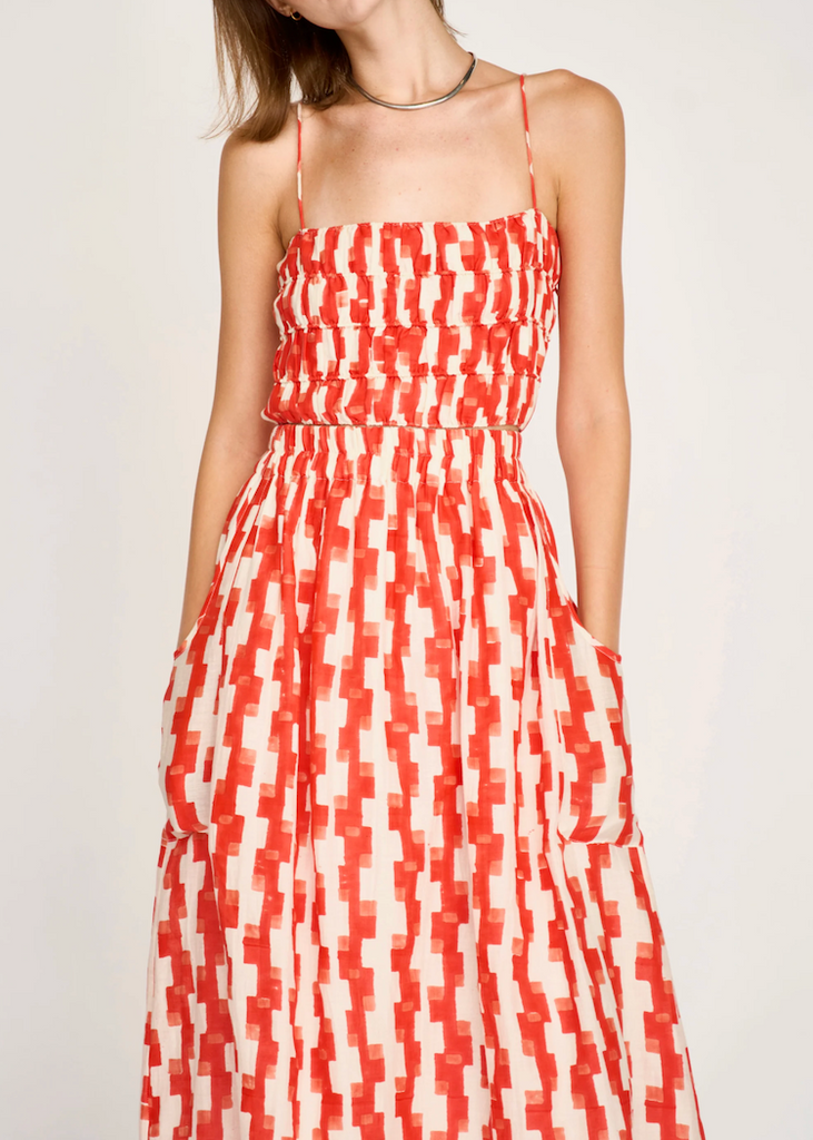 Mirth | Verona Skirt in Cherry Hopscotch