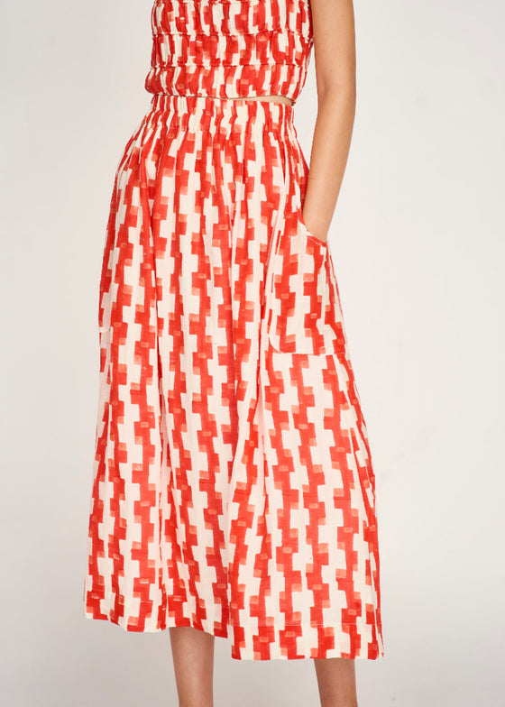Mirth | Verona Skirt in Cherry Hopscotch