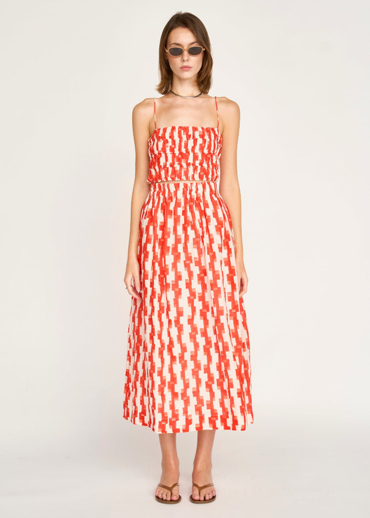 Mirth | Verona Skirt in Cherry Hopscotch
