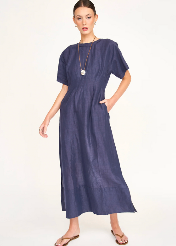 Mirth | Wailea Dress in Blueberry